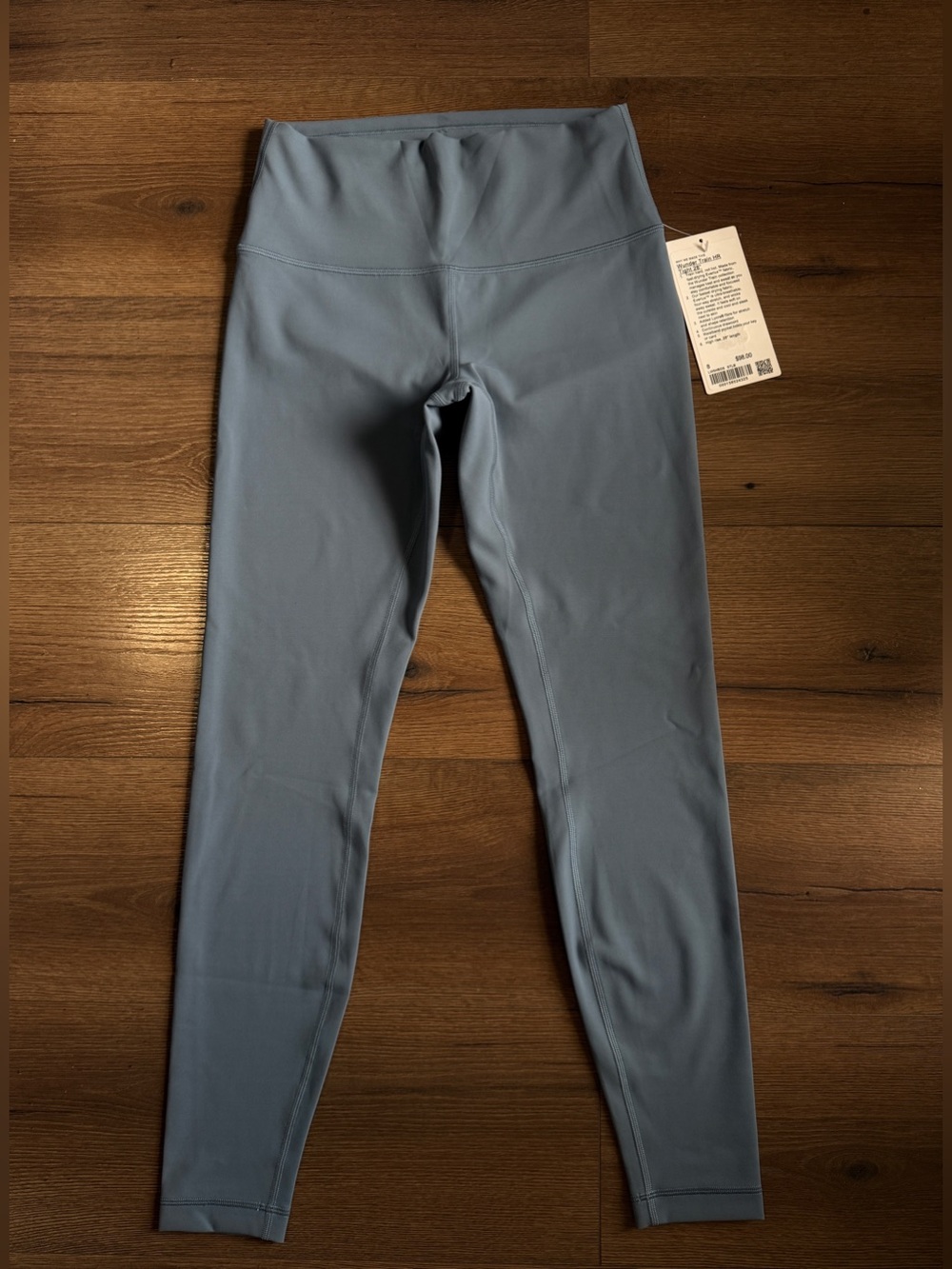 NWT Sz 8 Women’s Lululemon Wunder Train HR Tight 28” Medium STLB (Steel Blue)